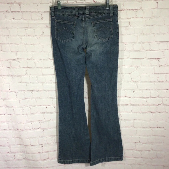 Jou Jou Boot Cut Medium Wash Blue Denim Jeans - Size 9/10 - Picture 4 of 10